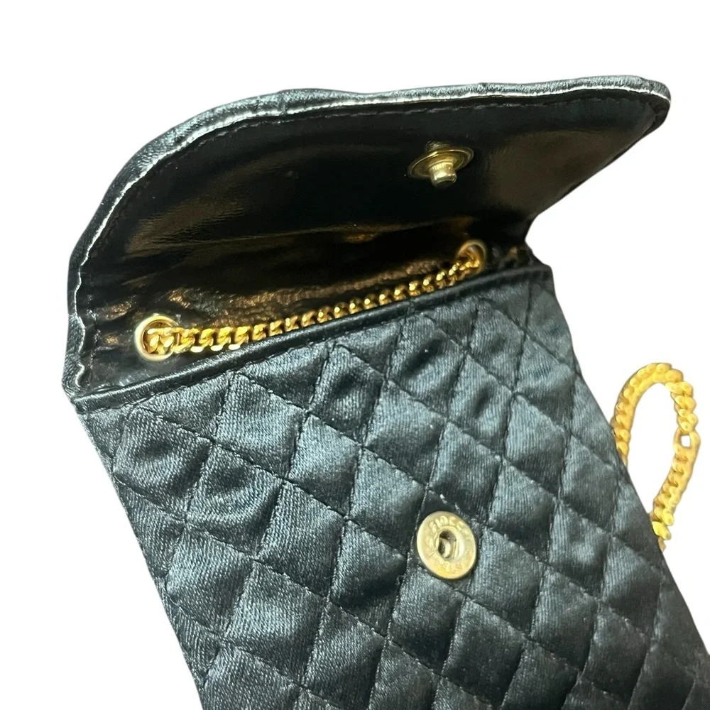 Vintage Chanel Black Quilted Micro Bag - with Chanel Gift Bag - Picture 14 of 15